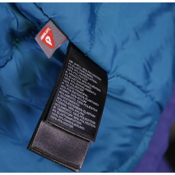 The North Face Women's Purple Zip Front Primaloft Hooded Windwall Jacket XL - Picture 10 of 10